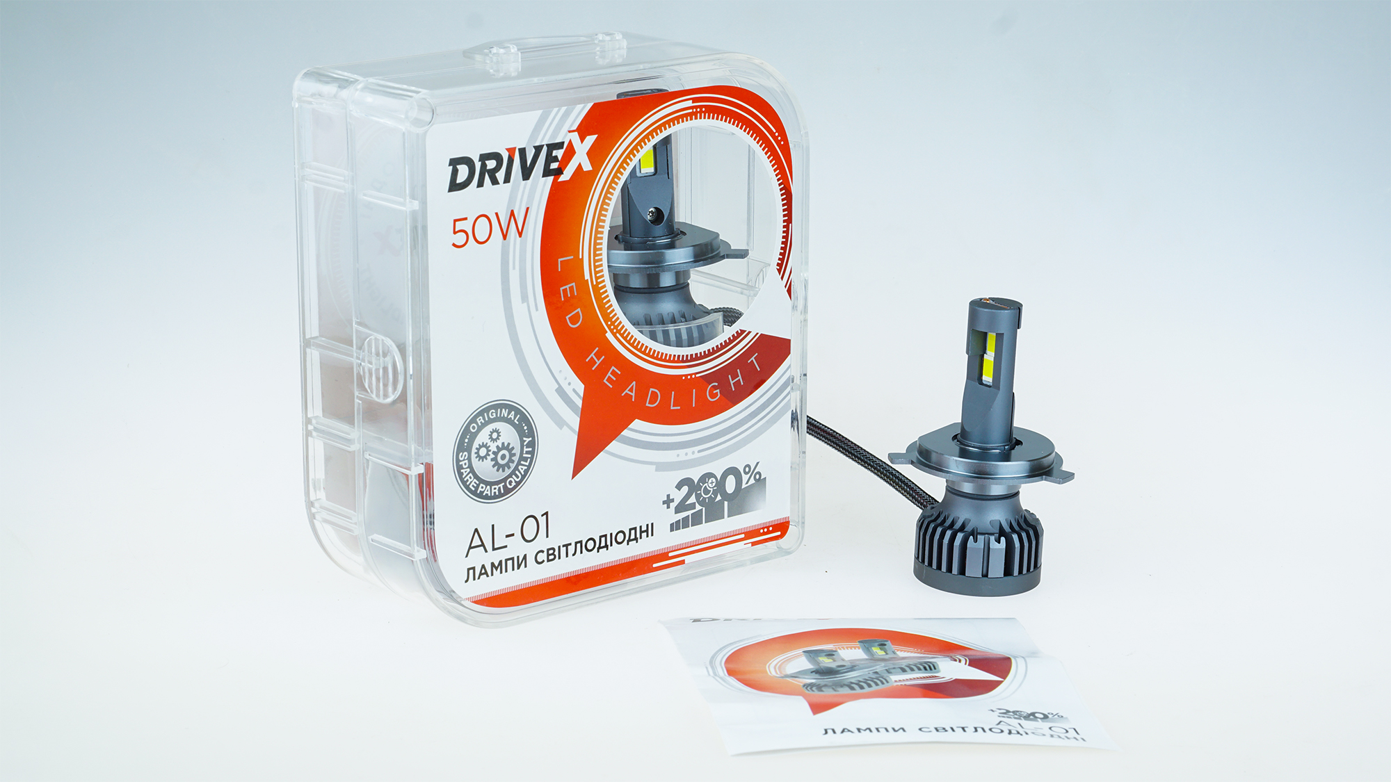 AL-01 H4 H/L 5000K LED к-т.